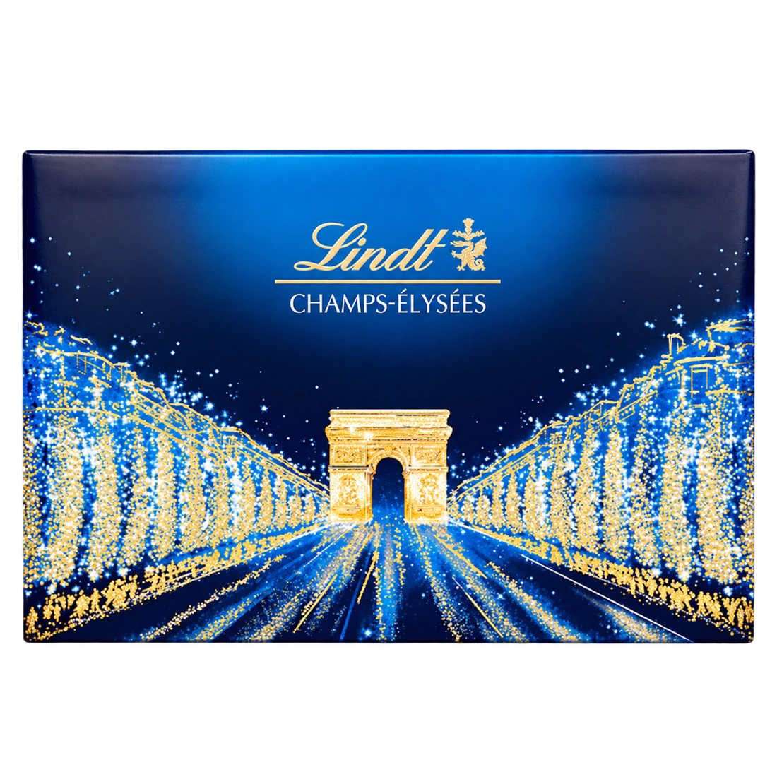 Bombones Lindt Champs-Élysées · caja azul