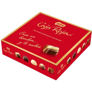 Bombones Nestlé Caja Roja · caja cuadrada