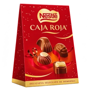 Bombones Nestlé Caja Roja · estuche vertical